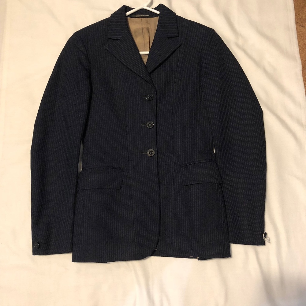 Pytchley hunt coat Navy pin ladies 8 1093-1